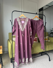 Kimaya Embroided Cotton Dress