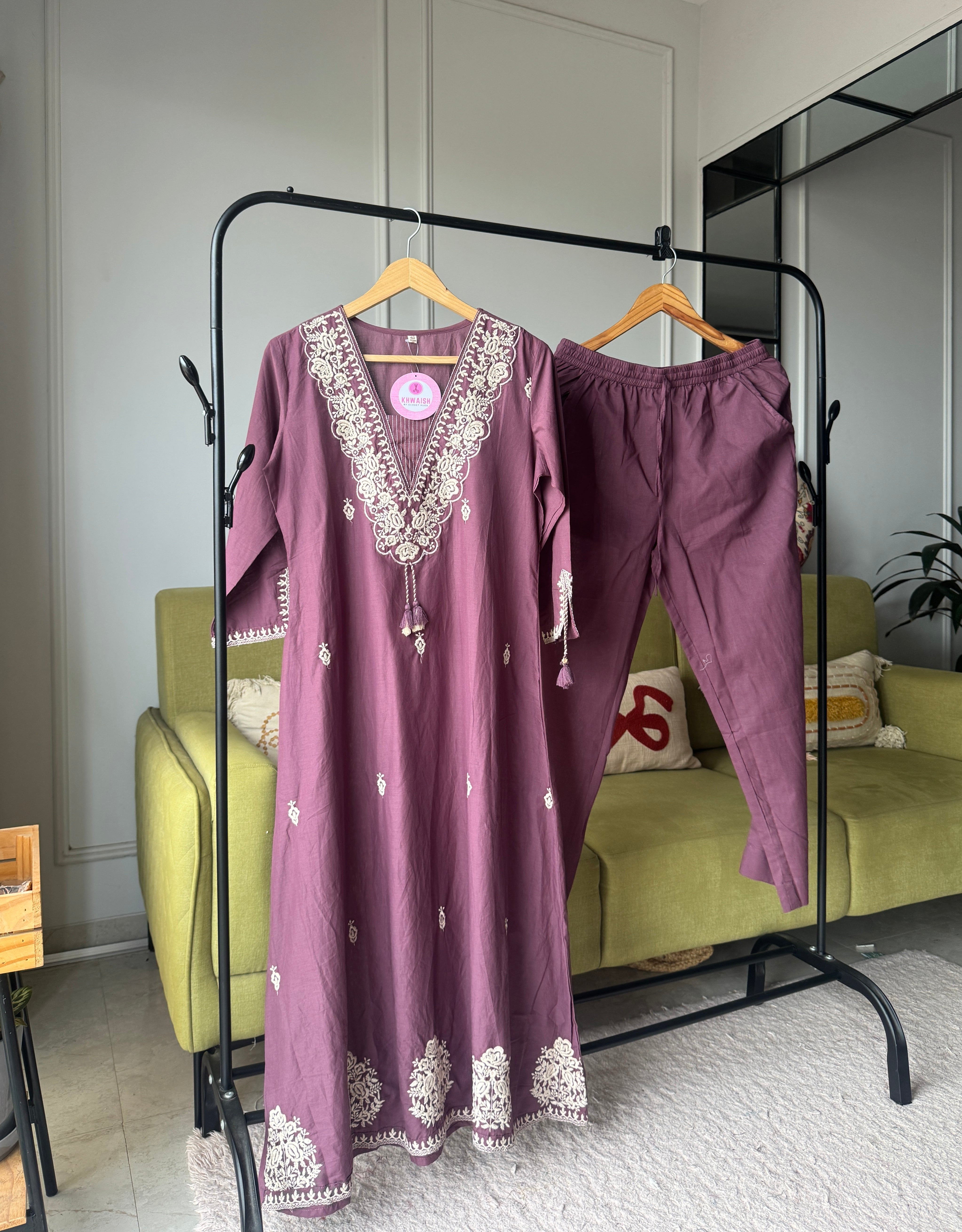 Kimaya Embroided Cotton Dress