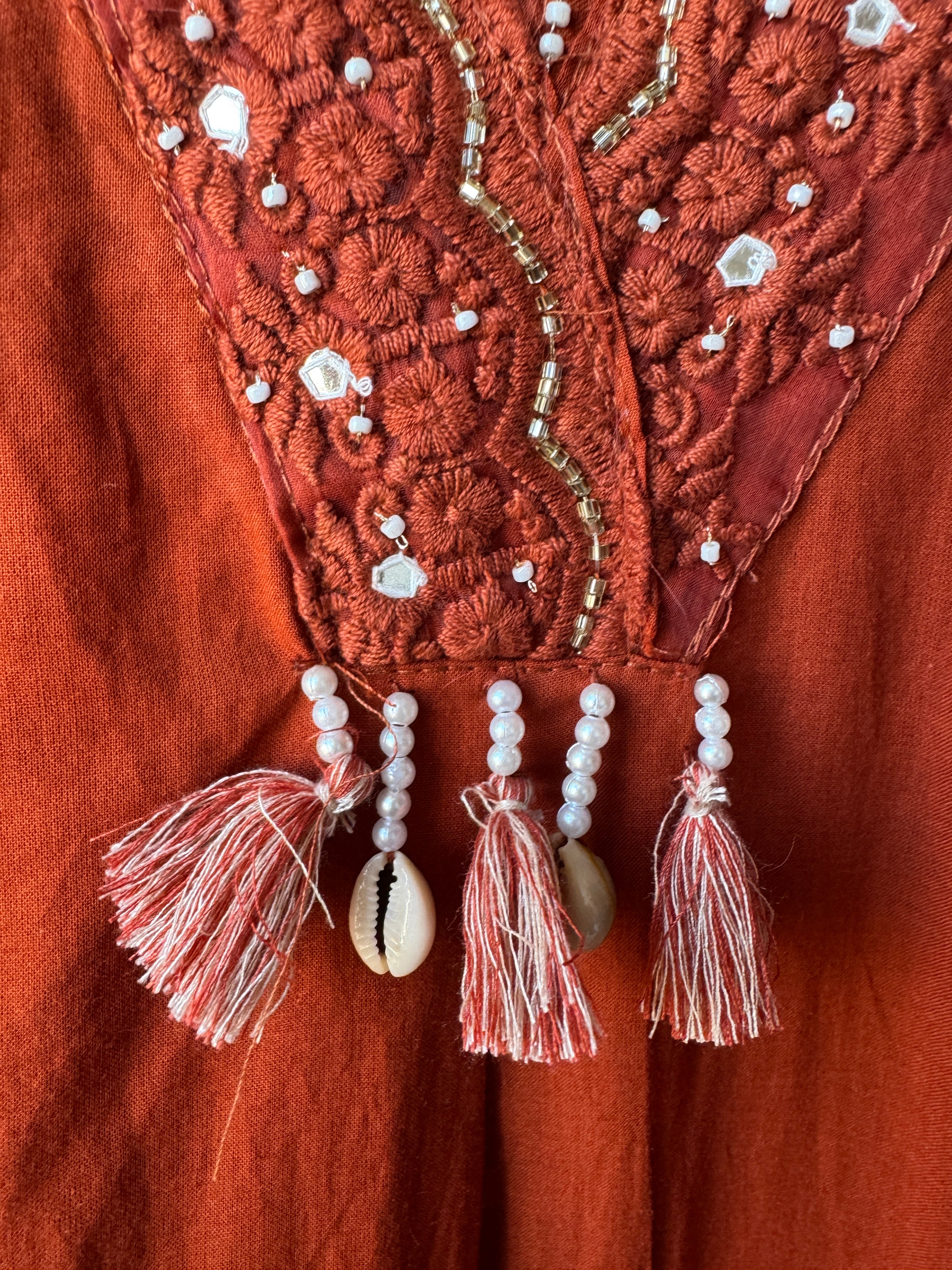 Aakriti Embroided Cotton Dress