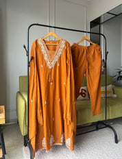 Kimaya Embroided Cotton Dress