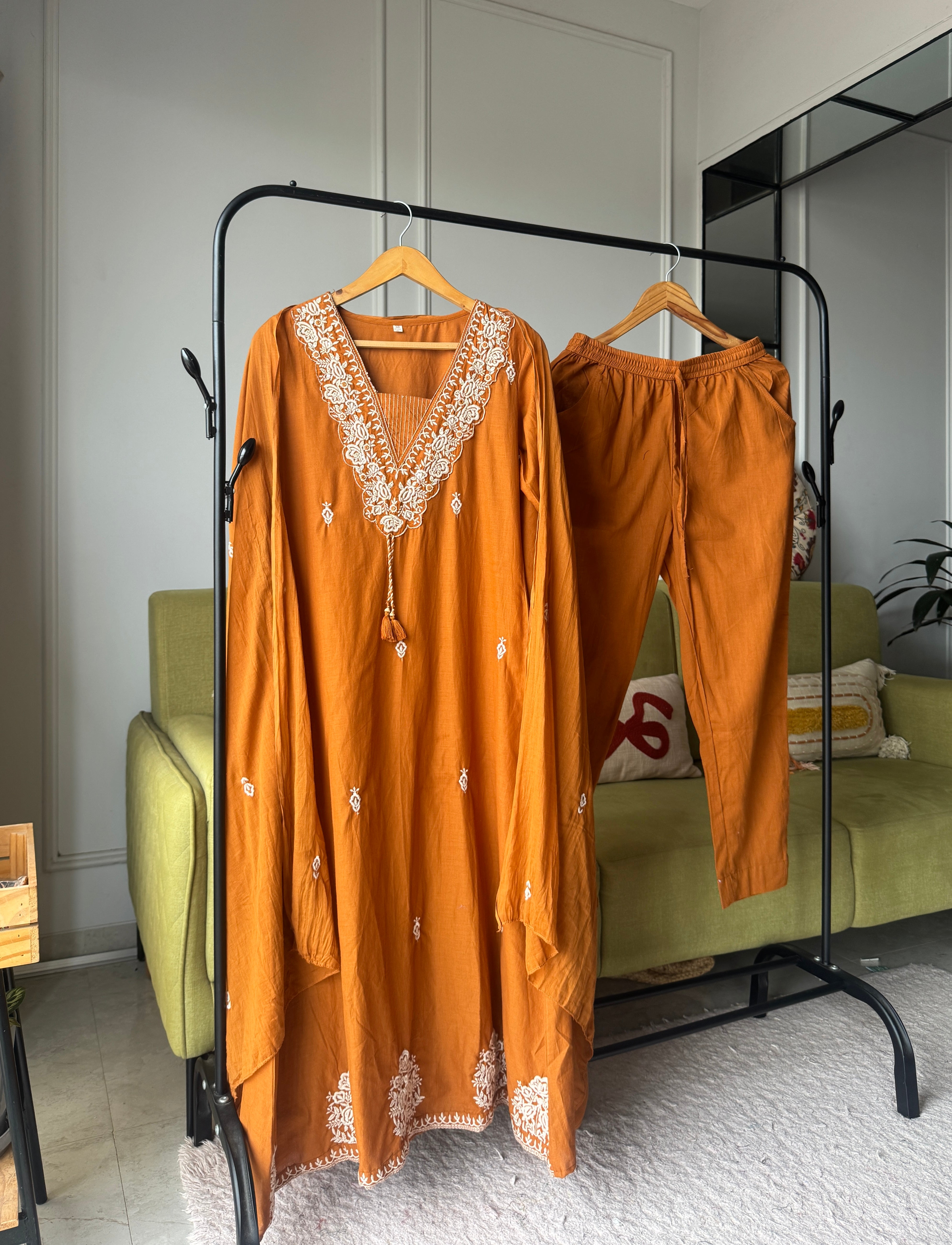 Kimaya Embroided Cotton Dress