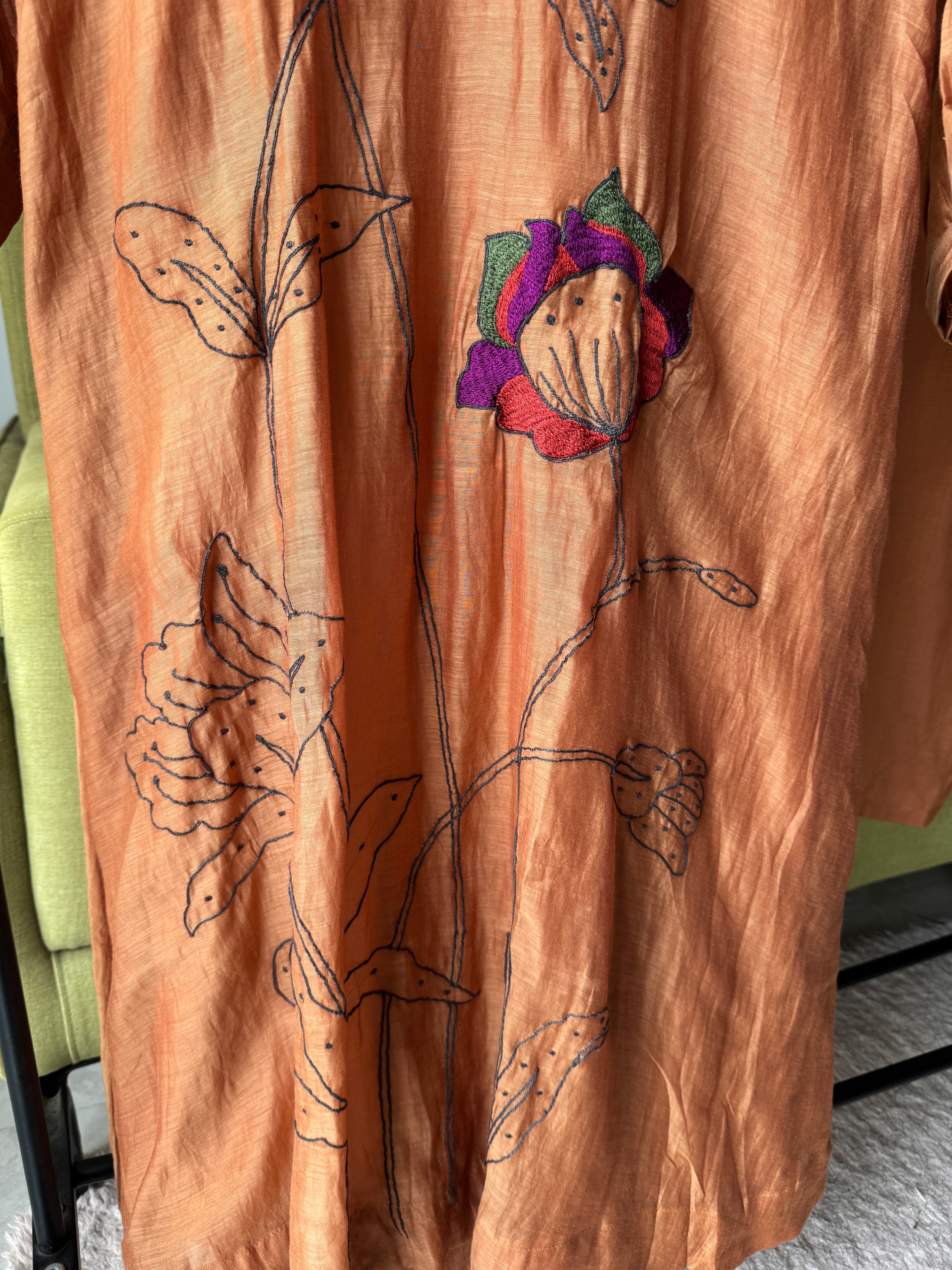 Tarini Mul Chanderi Aline Dress