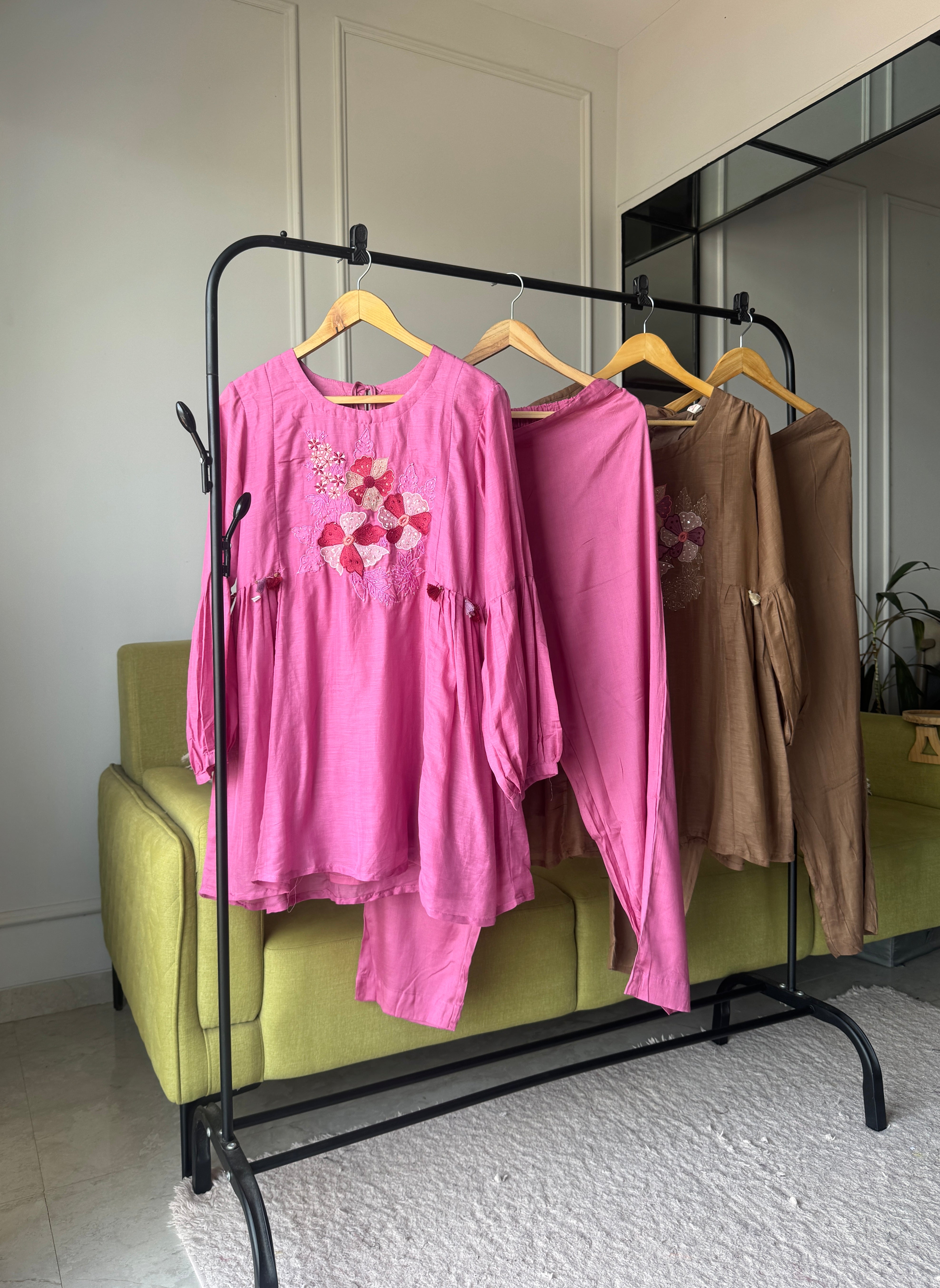 Aradhya Patchwork Mul Chanderi Coord Set