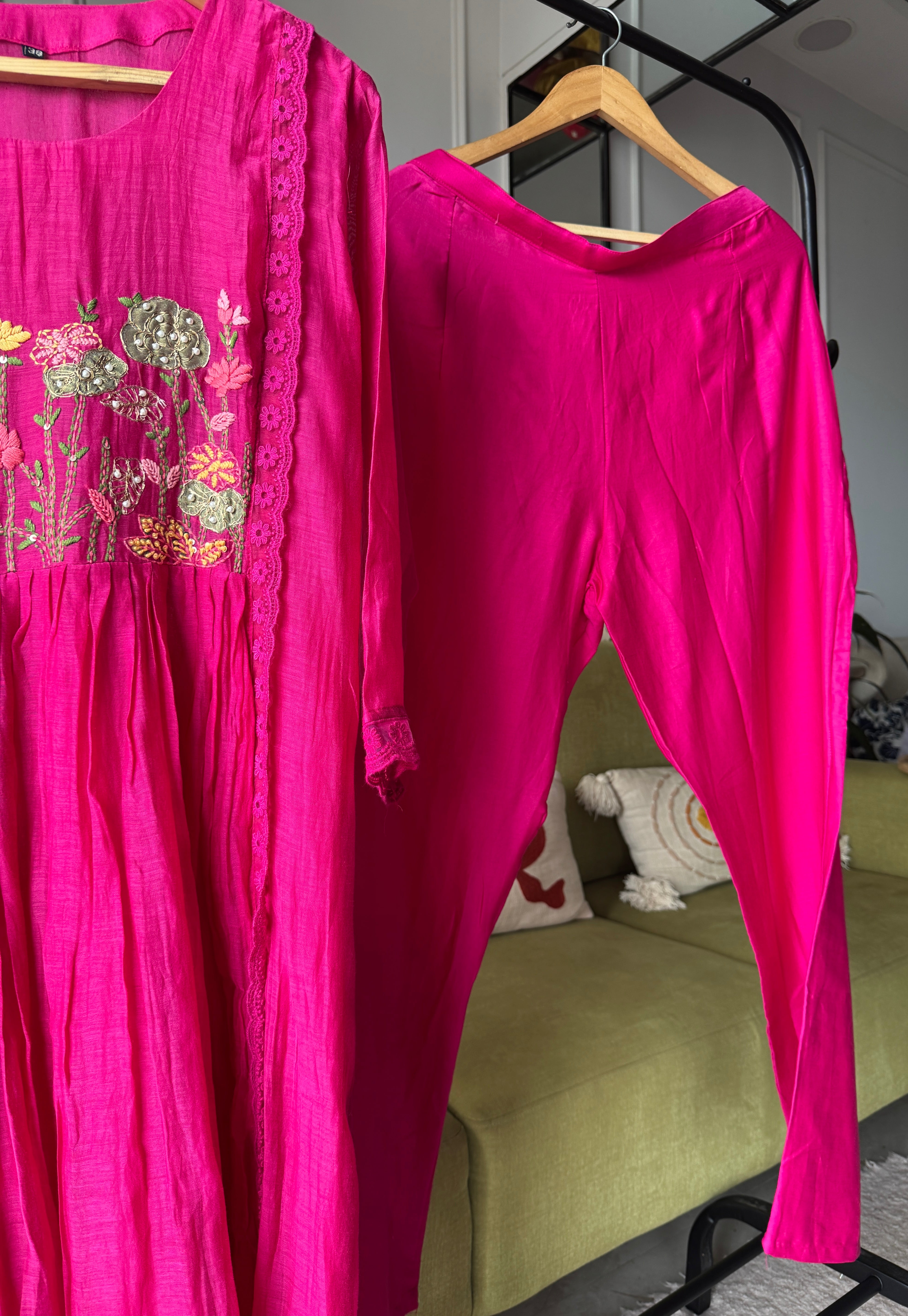 Gayatri Mul Chanderi Handwork Dress