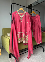 Swati Mul Chanderi Farshi Pants Dress