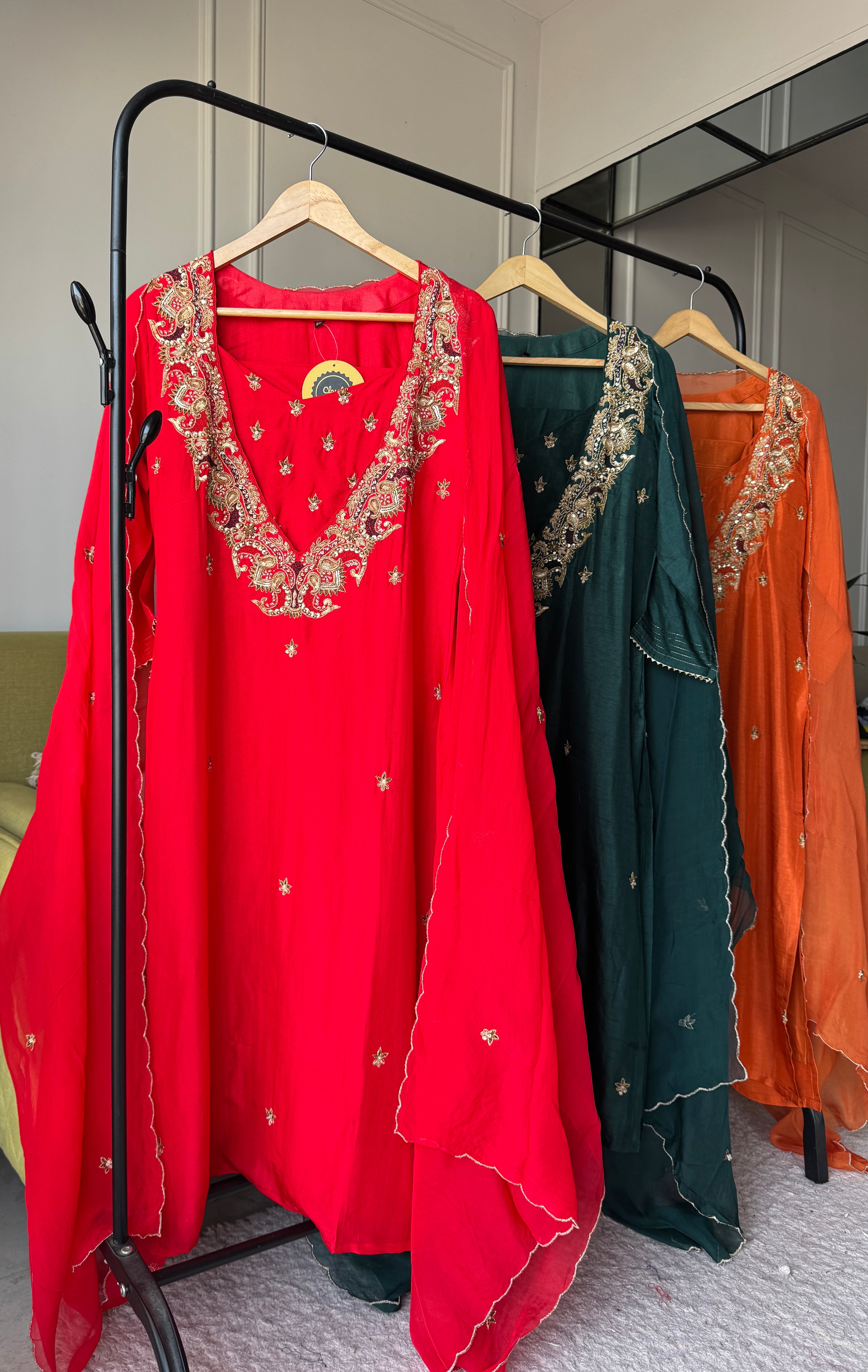 Anushka Handwork Bustier With Dupatta Dress