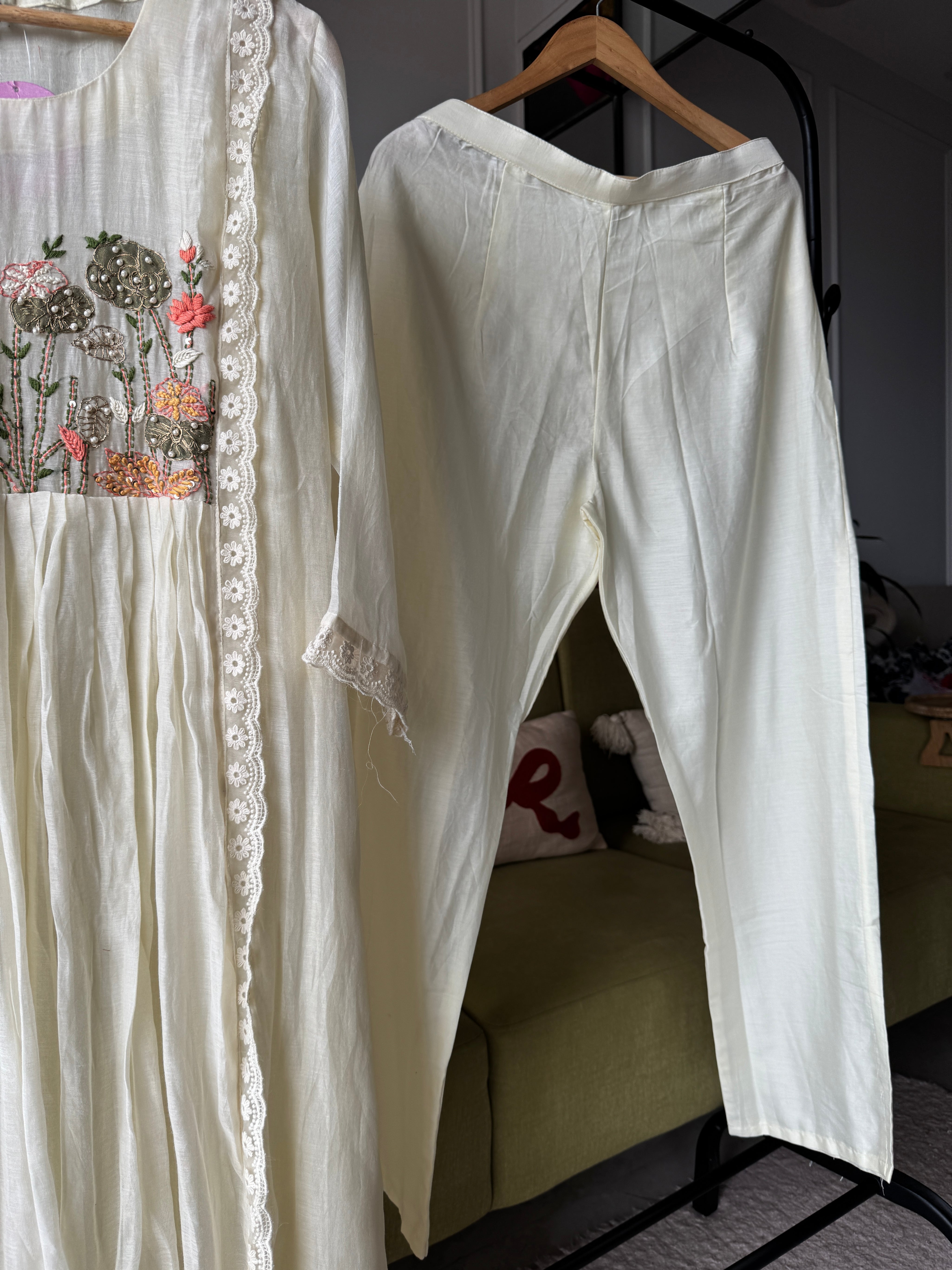 Gayatri Mul Chanderi Handwork Dress