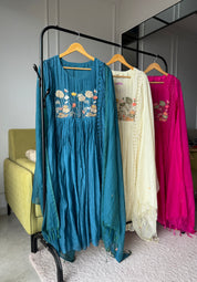 Gayatri Mul Chanderi Handwork Dress