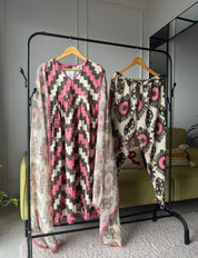 Meghana Aztec print dress