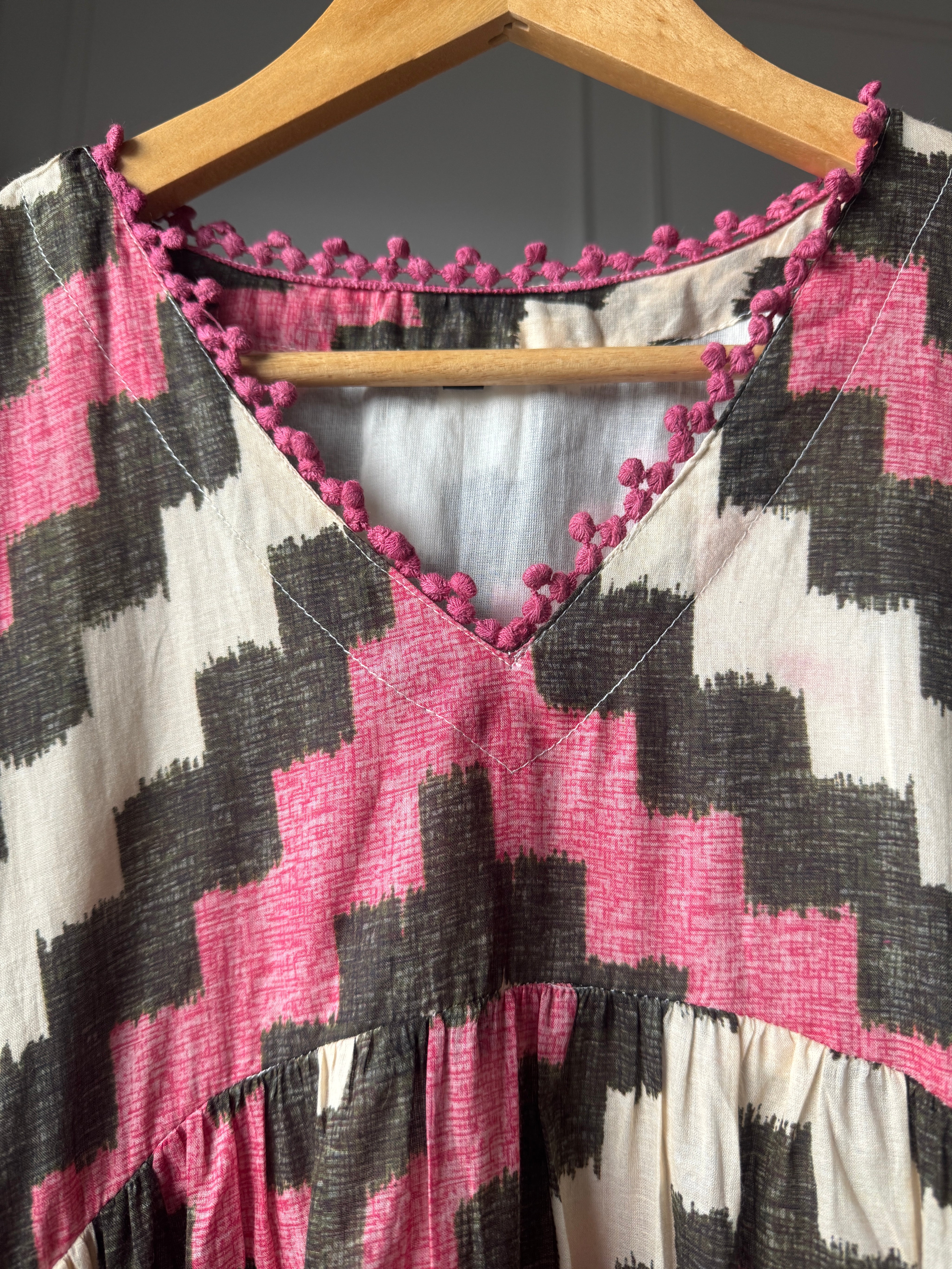 Meghana Aztec print dress