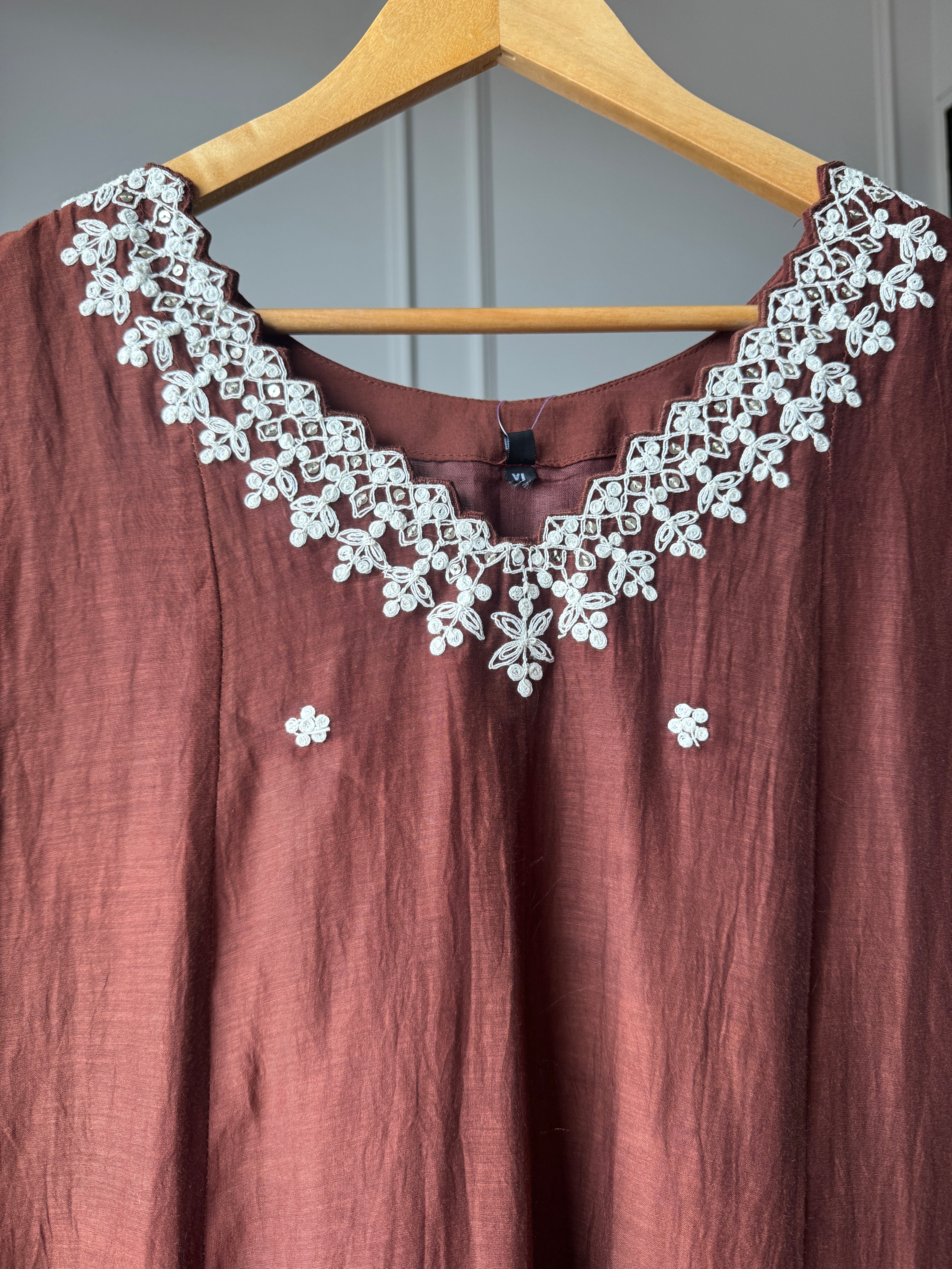 Pooja Mul Chanderi Embroidery (Make to Order)