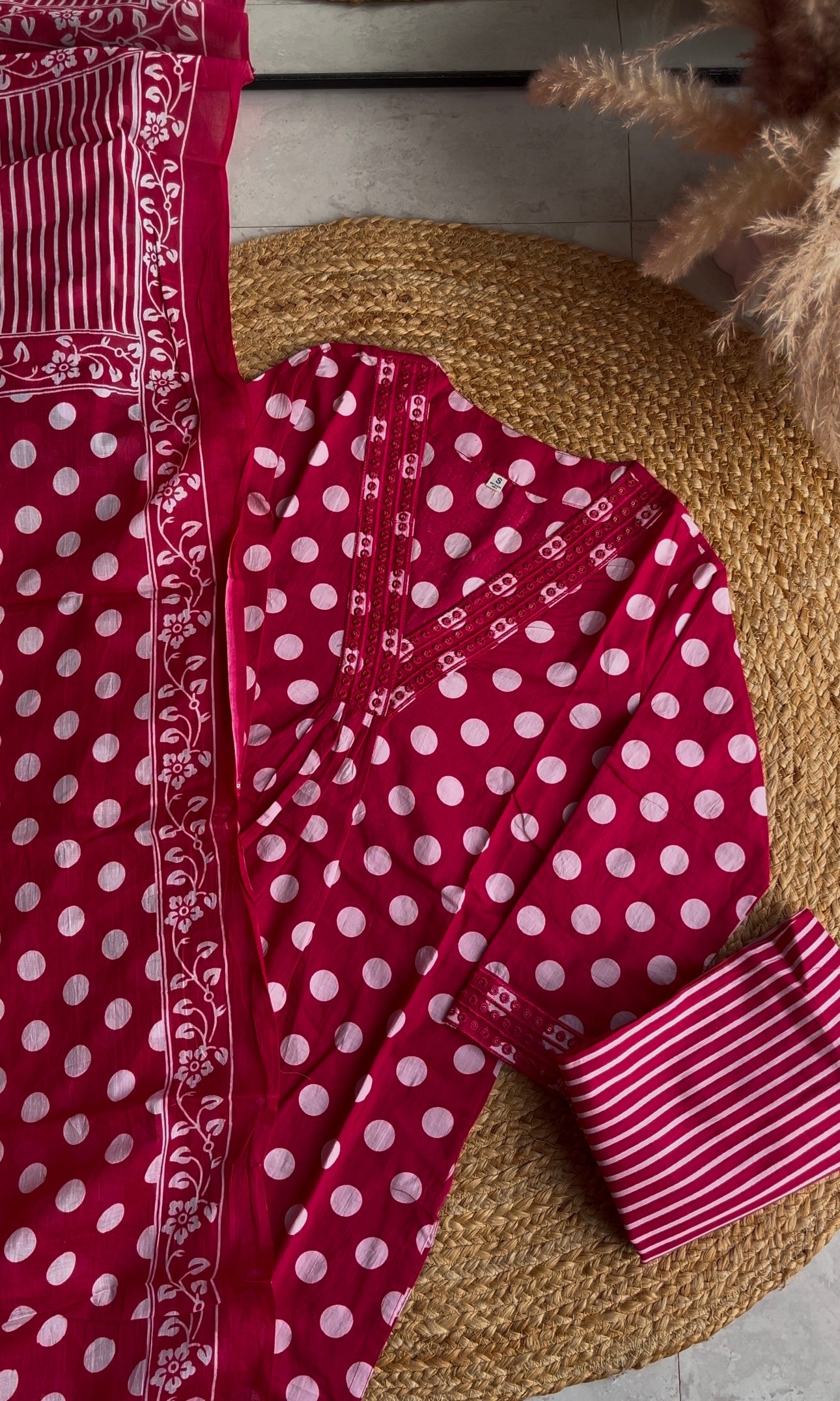 Jessica aline polka dot cotton dress