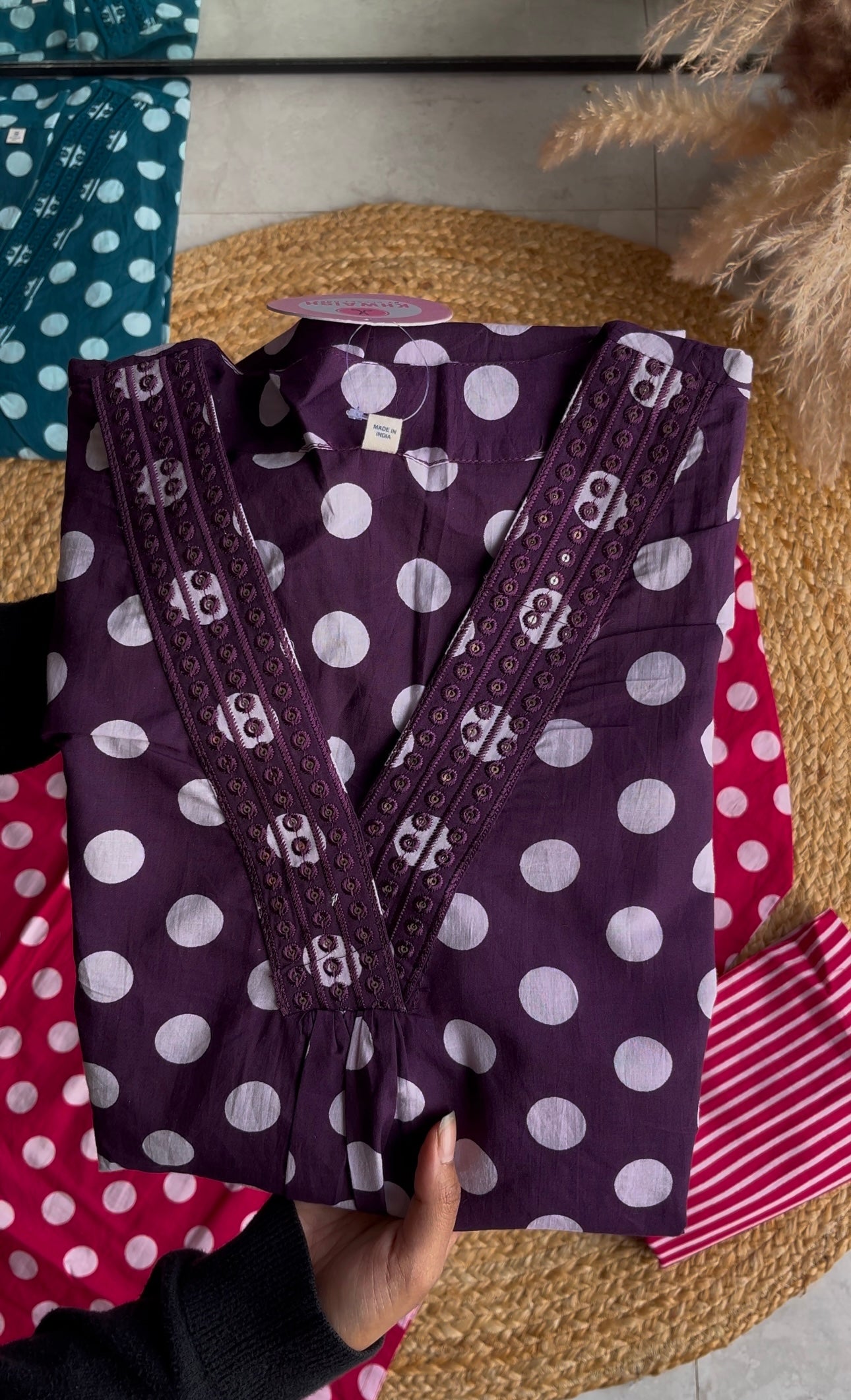 Jessica aline polka dot cotton dress