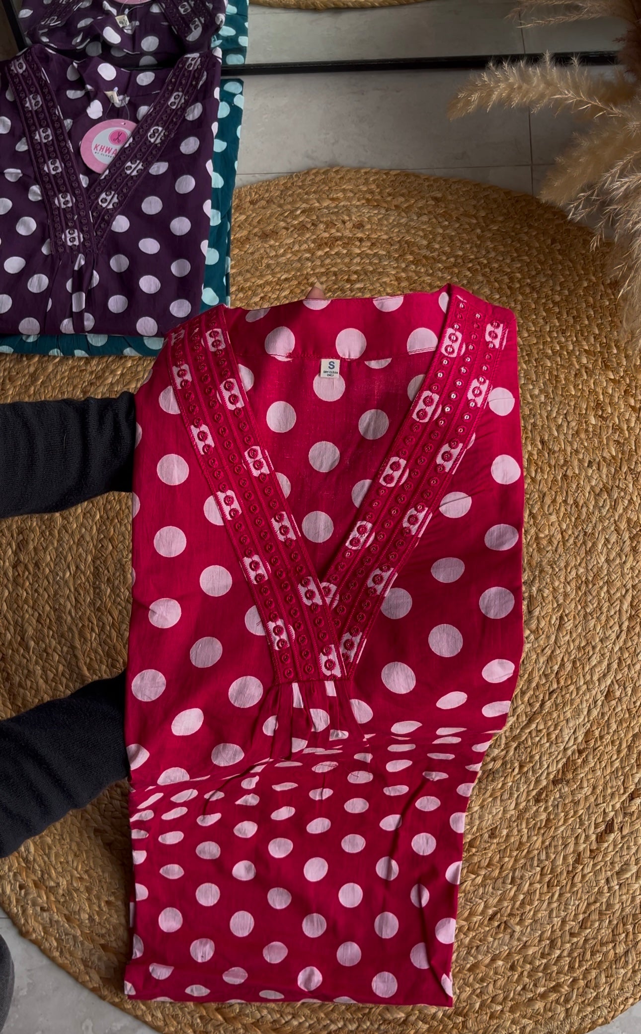 Jessica aline polka dot cotton dress