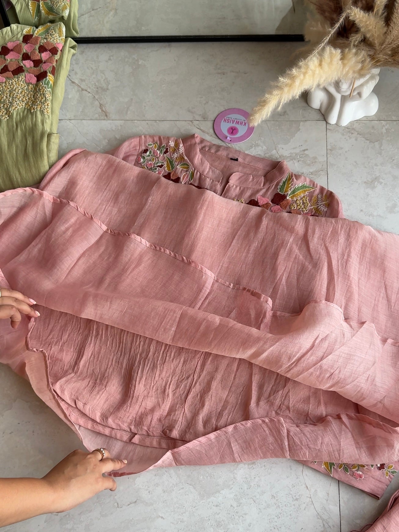 Parineeti Embroided mul chanderi dresses