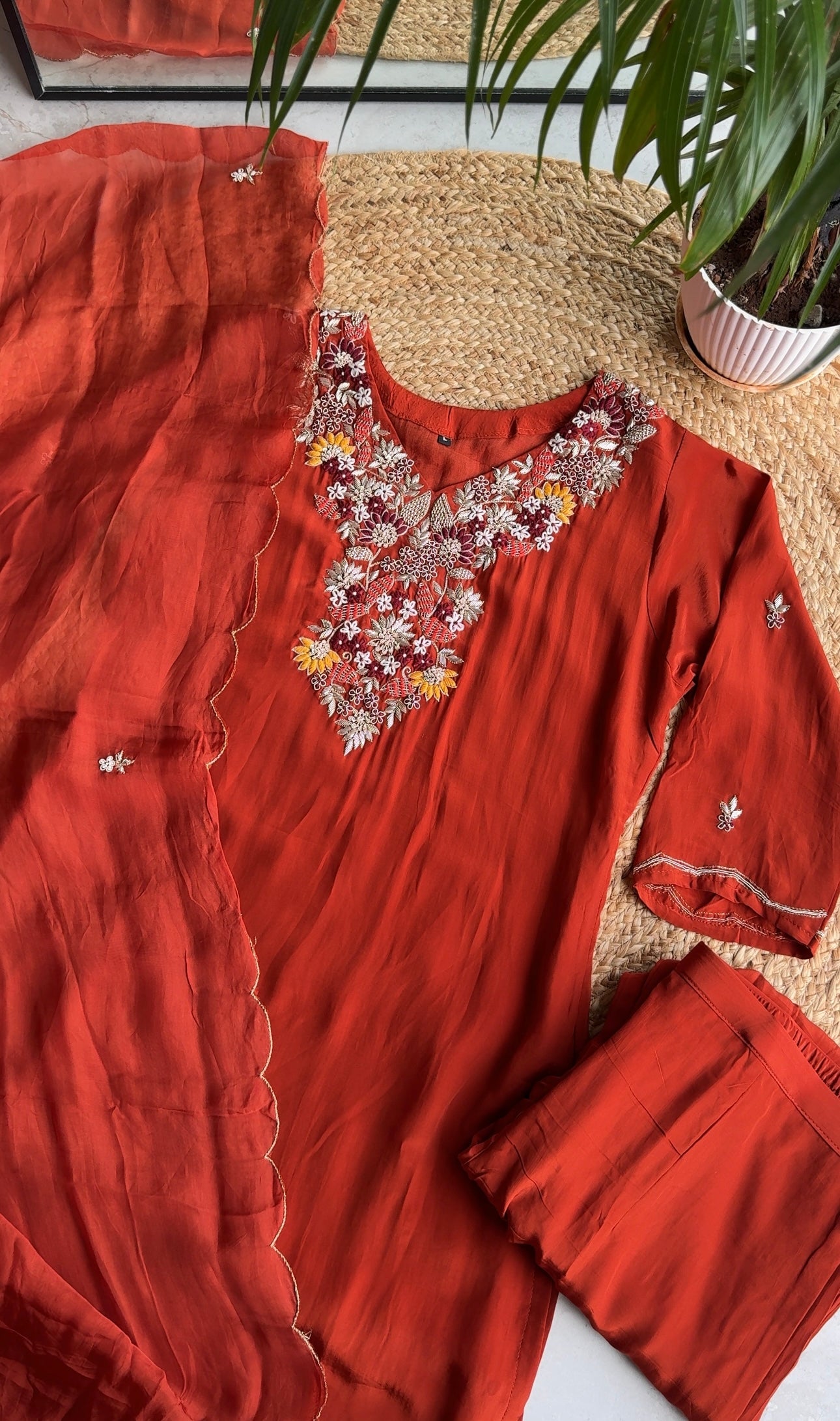 Veera glazed silk dress