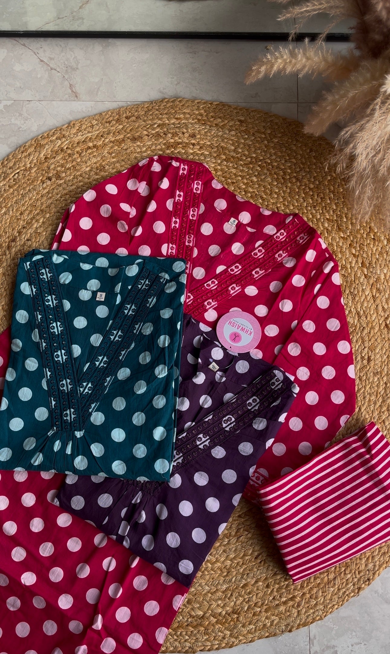 Jessica aline polka dot cotton dress