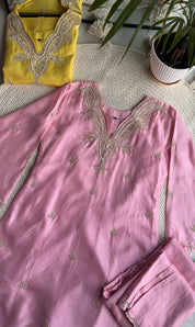 Shivangi short kurta with plazzo pants and dupatta (Make to Order)