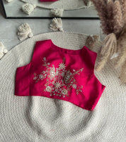 Gargi hand work padded blouse with cancan Lehenga and cover up