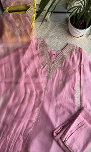 Shivangi short kurta with plazzo pants and dupatta (Make to Order)