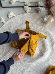 Sonia padded blouse with cowl skirt and cape