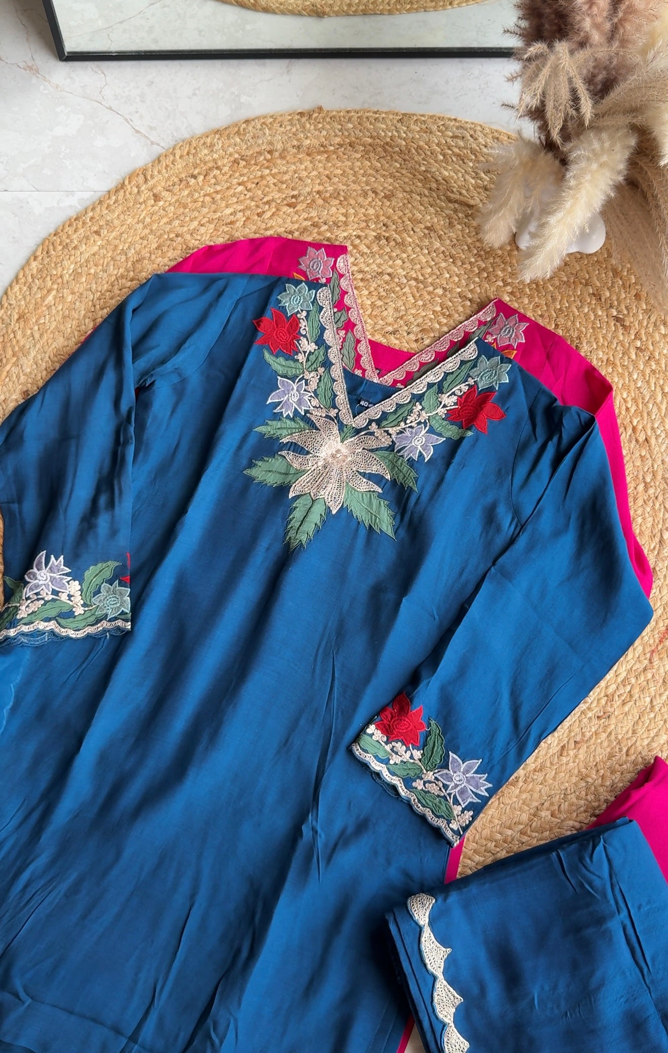 Sanjana short Kurti full sleeves palazzo dress