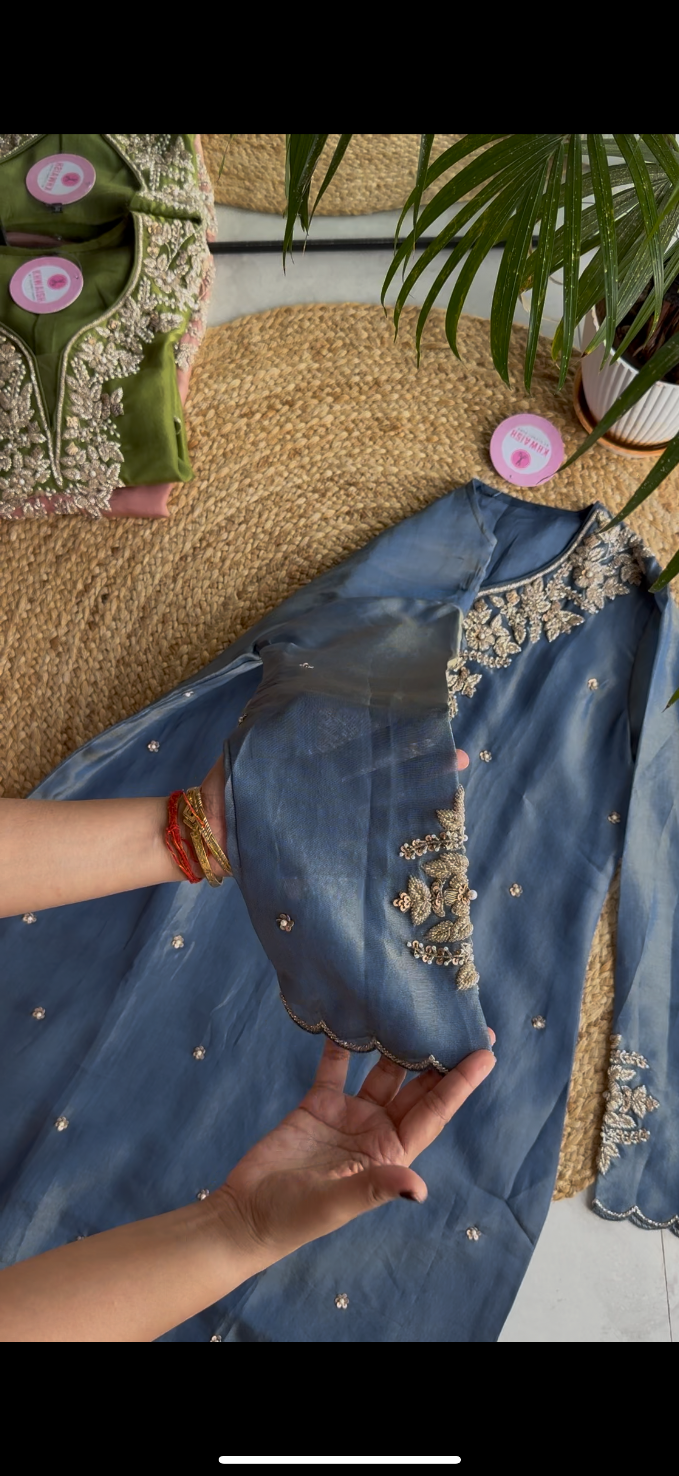 Kalyani premium hand work dress (Make to Order)