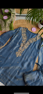 Kalyani premium hand work dress (Make to Order)