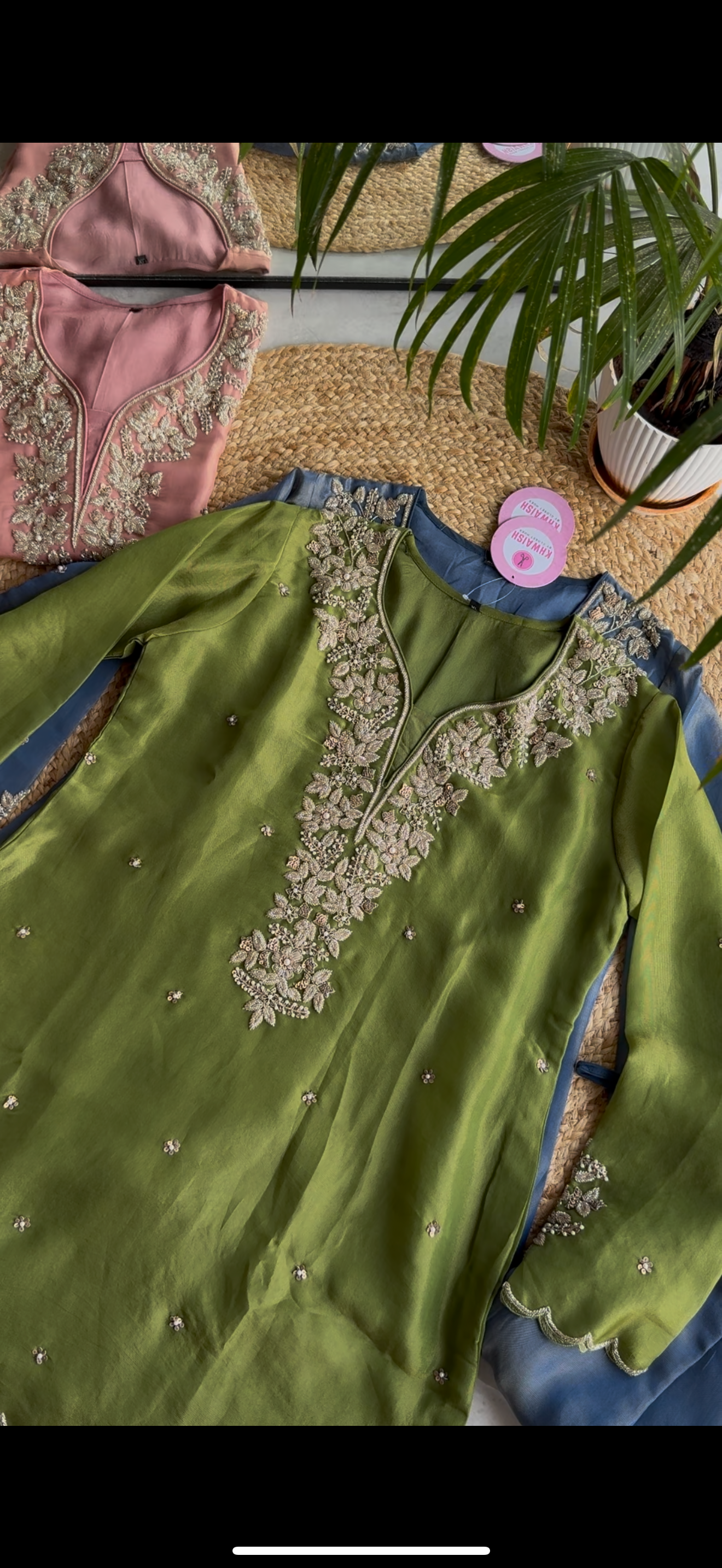 Kalyani premium hand work dress (Make to Order)