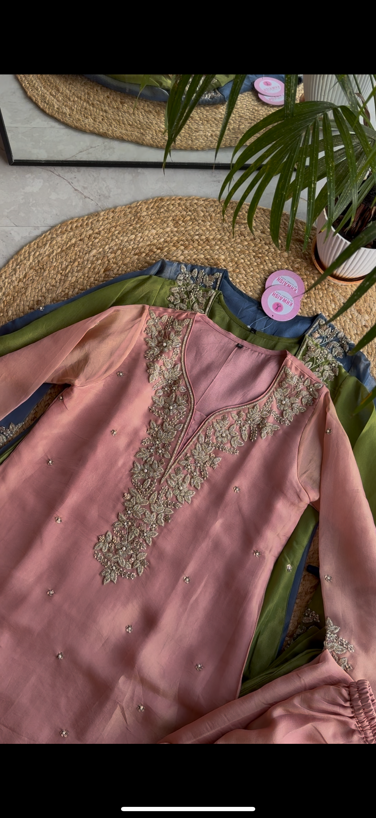 Kalyani premium hand work dress (Make to Order)