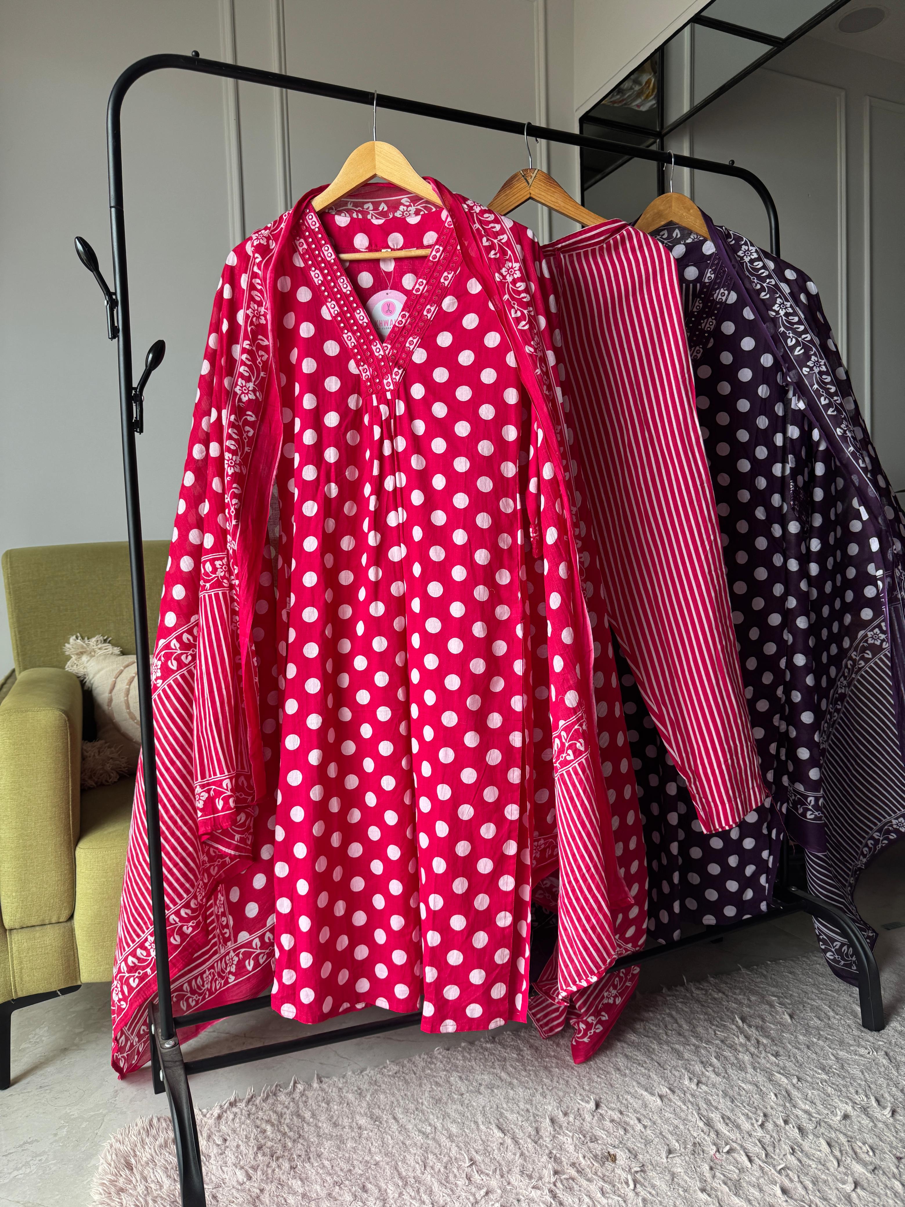 Jessica aline polka dot cotton dress
