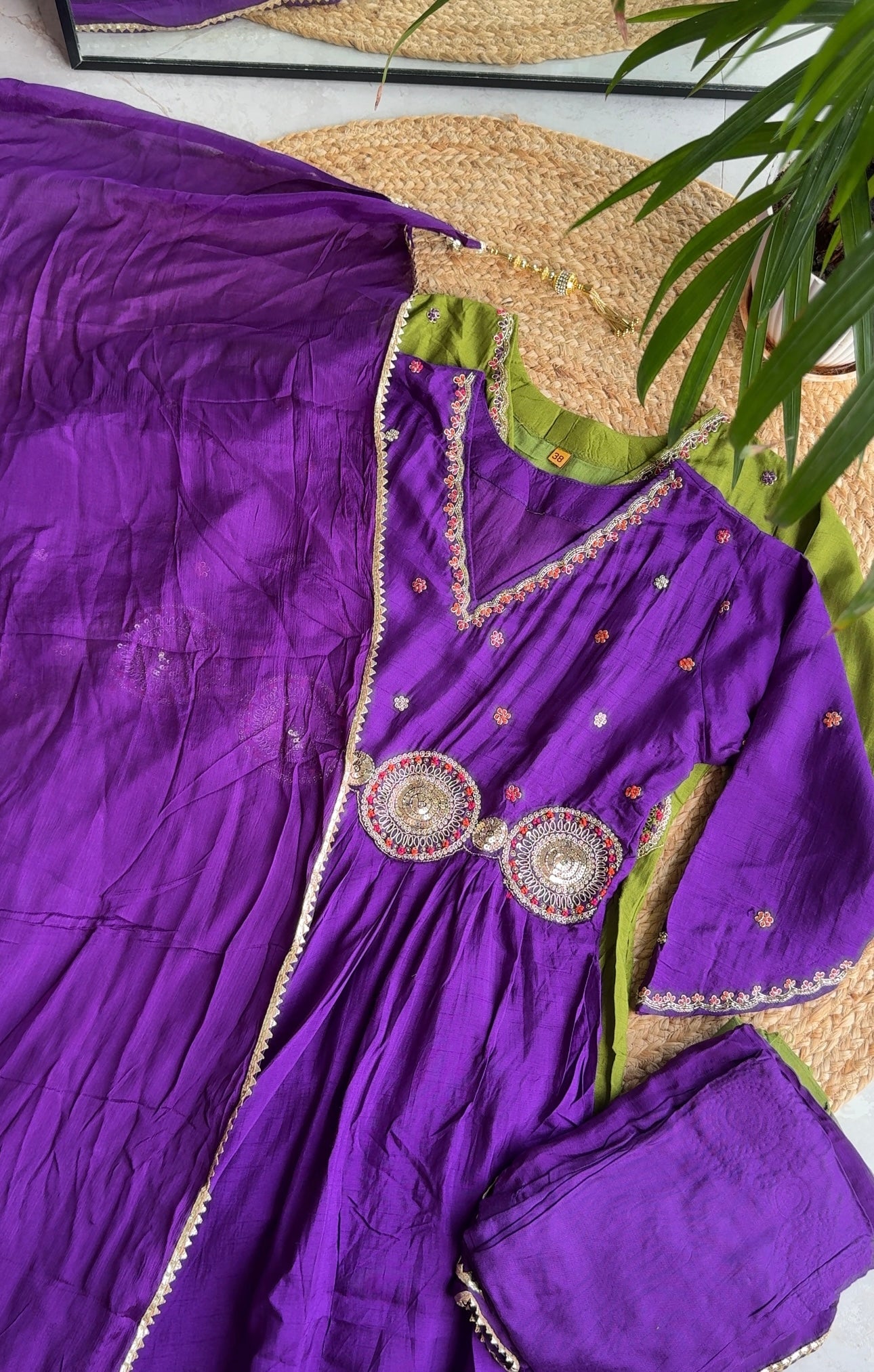 Rupali v neck anarkali dress