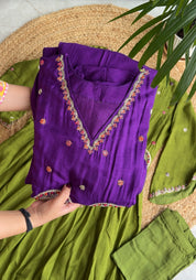 Rupali v neck anarkali dress