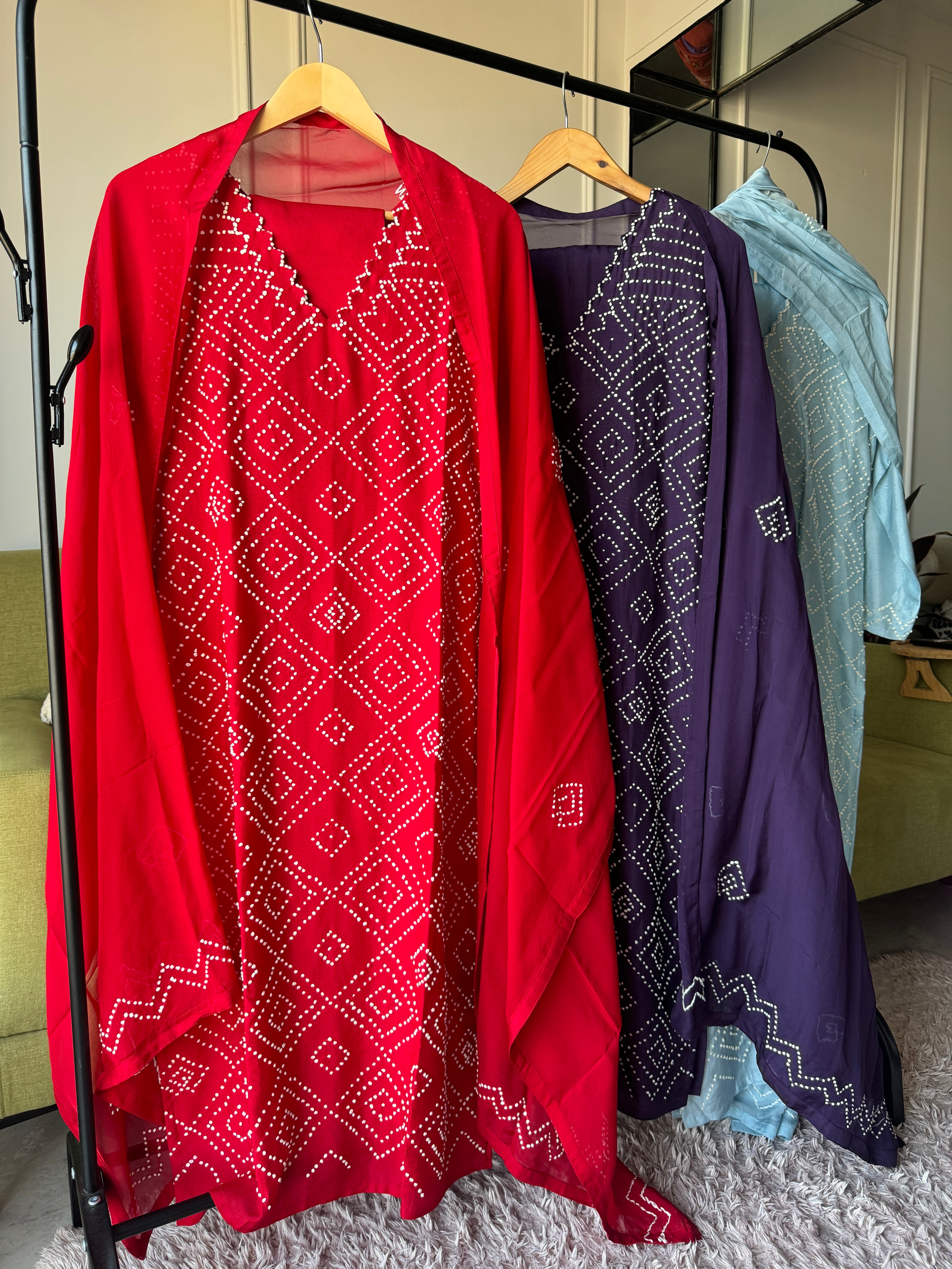 Meera V-Neck Knot work dress (542)