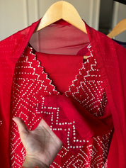 Meera V-Neck Knot work dress (542)