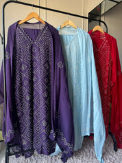 Meera V-Neck Knot work dress (542)