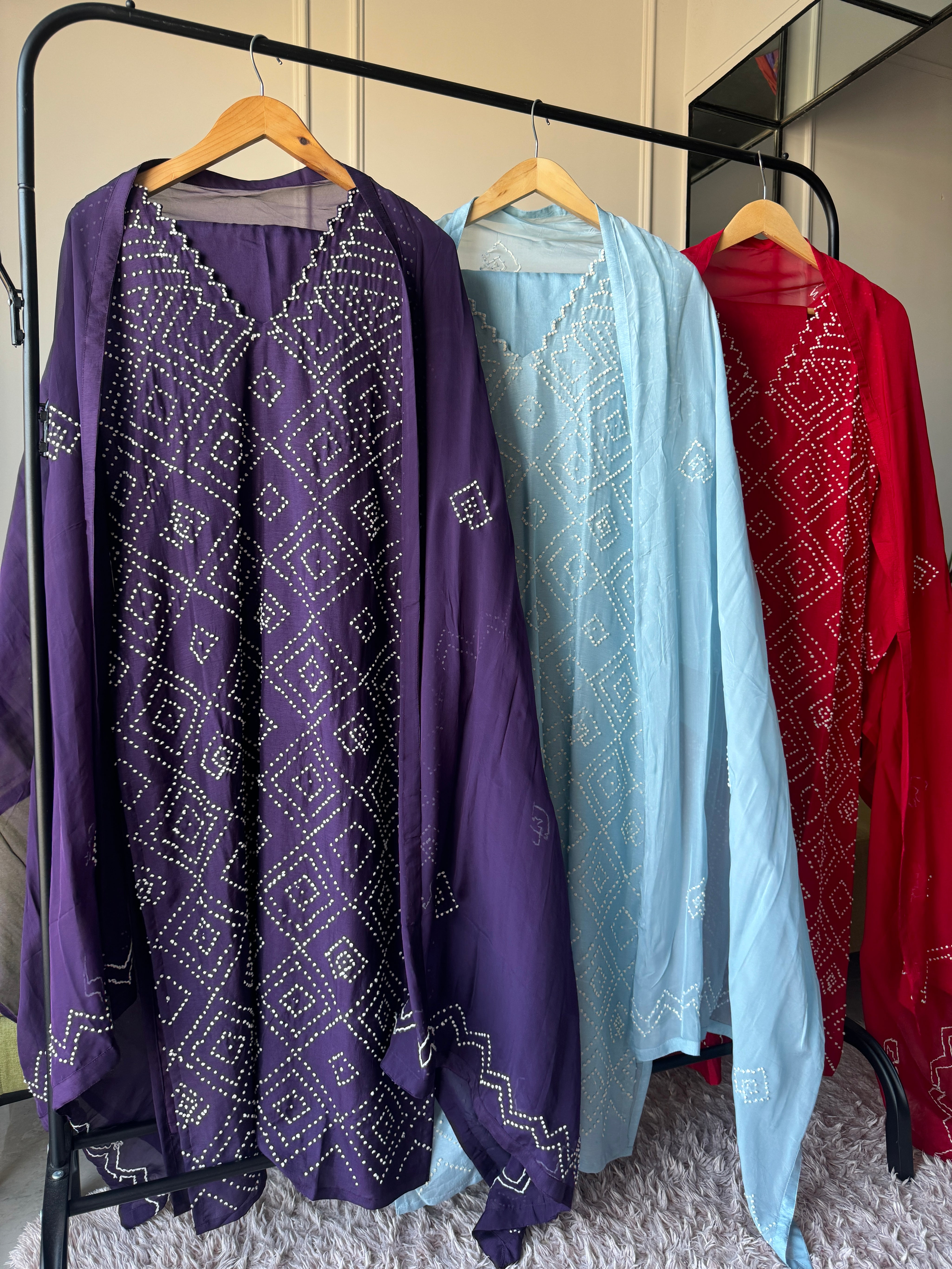 Meera V-Neck Knot work dress (542)