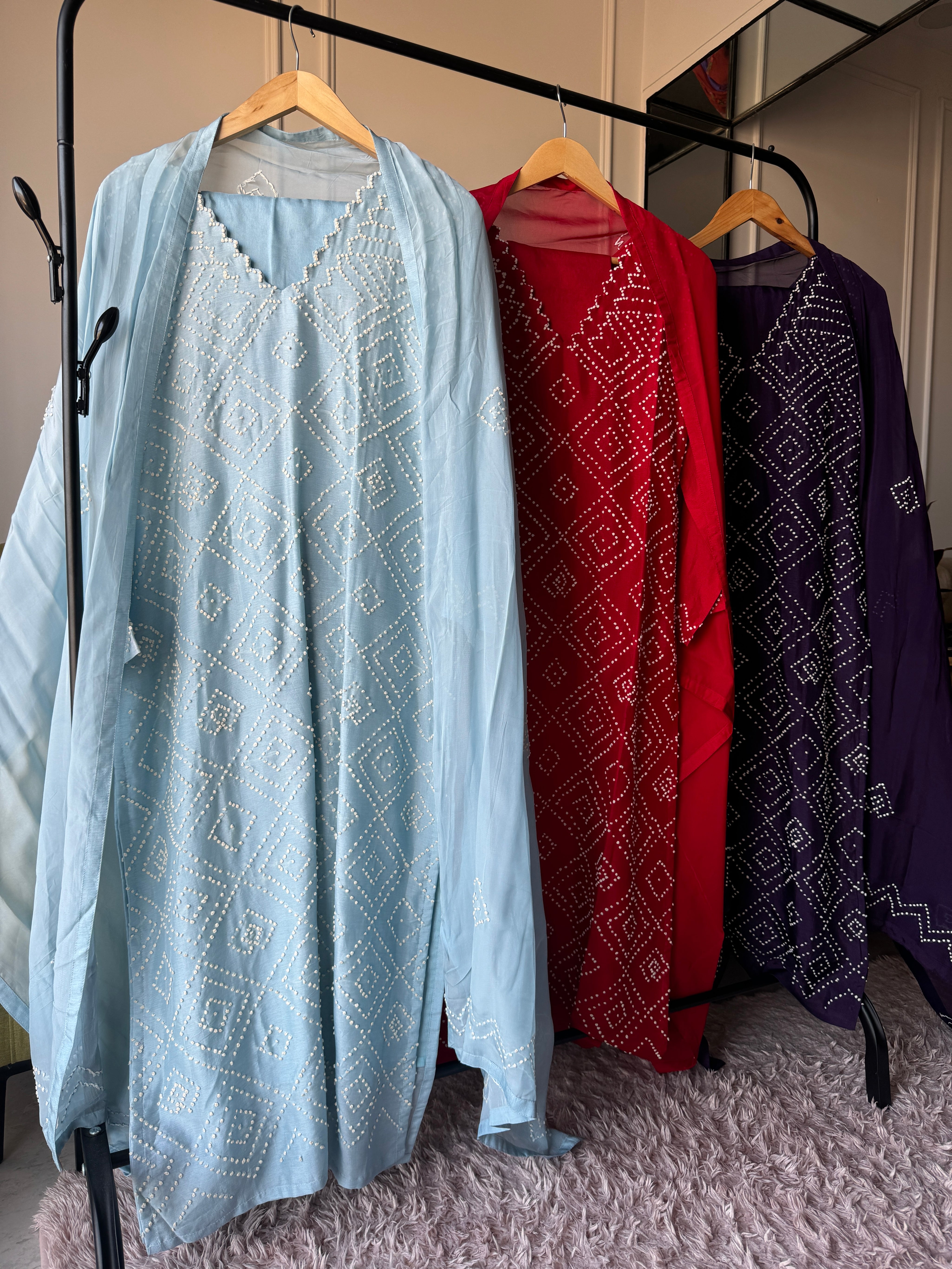 Meera V-Neck Knot work dress (542)