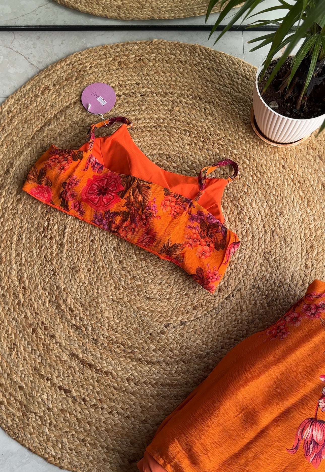 Sharvari floral Indo Western lehenga