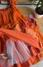 Sharvari floral Indo Western lehenga