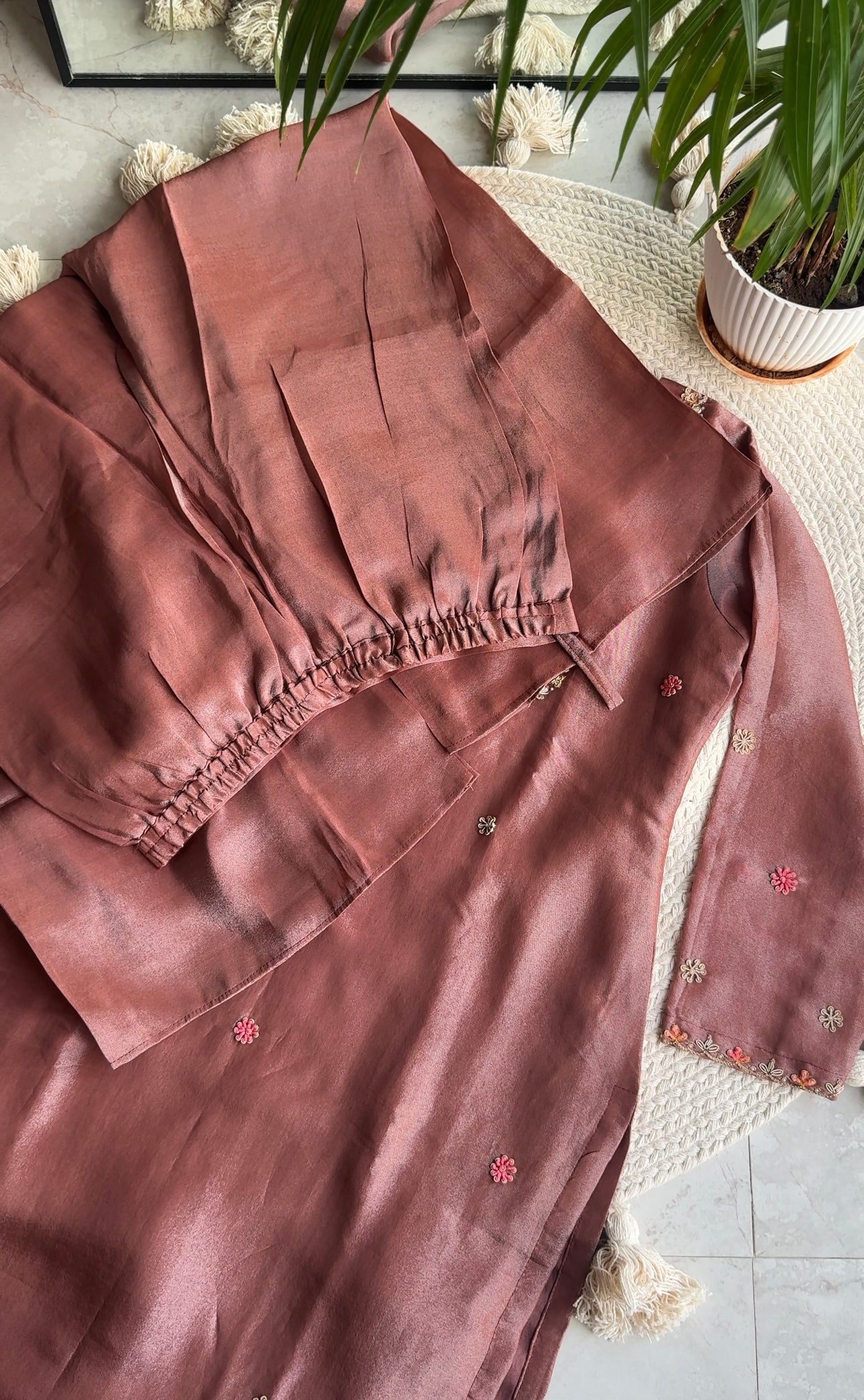 Sakshi tissue silk dress