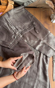 Siksha Kardana Aline Tissue Kurti With Plazzo( Make to order)