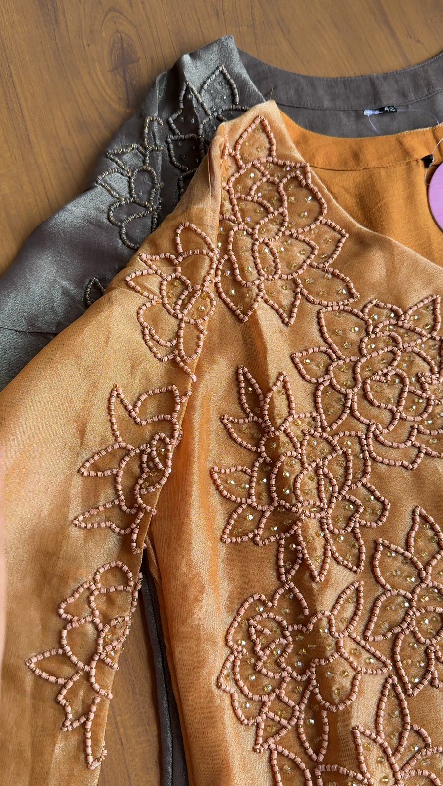 Siksha Kardana Aline Tissue Kurti With Plazzo( Make to order)