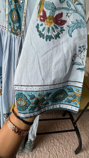 Gown Print Squence Set