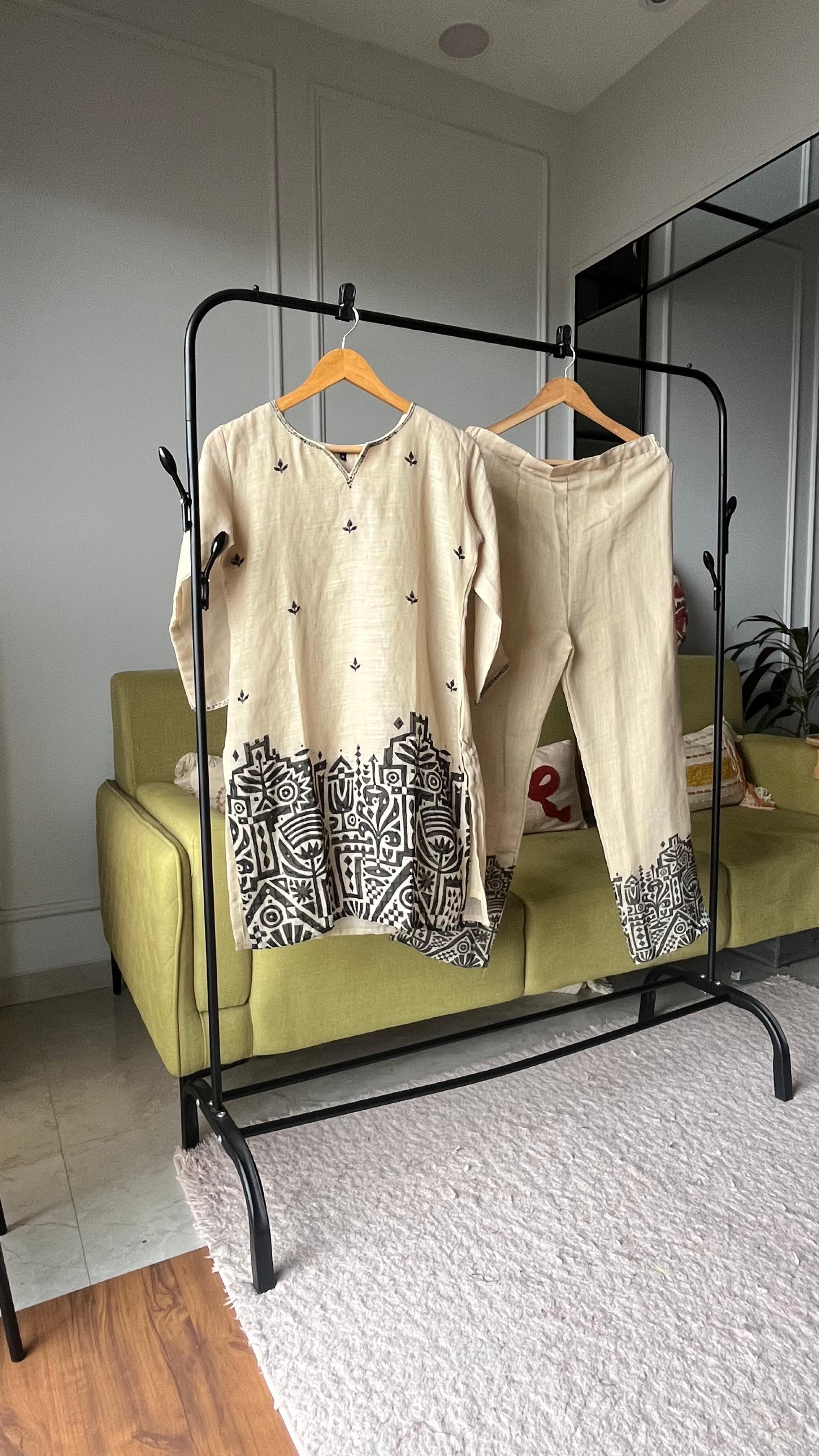 Flower Embroided Coord Set