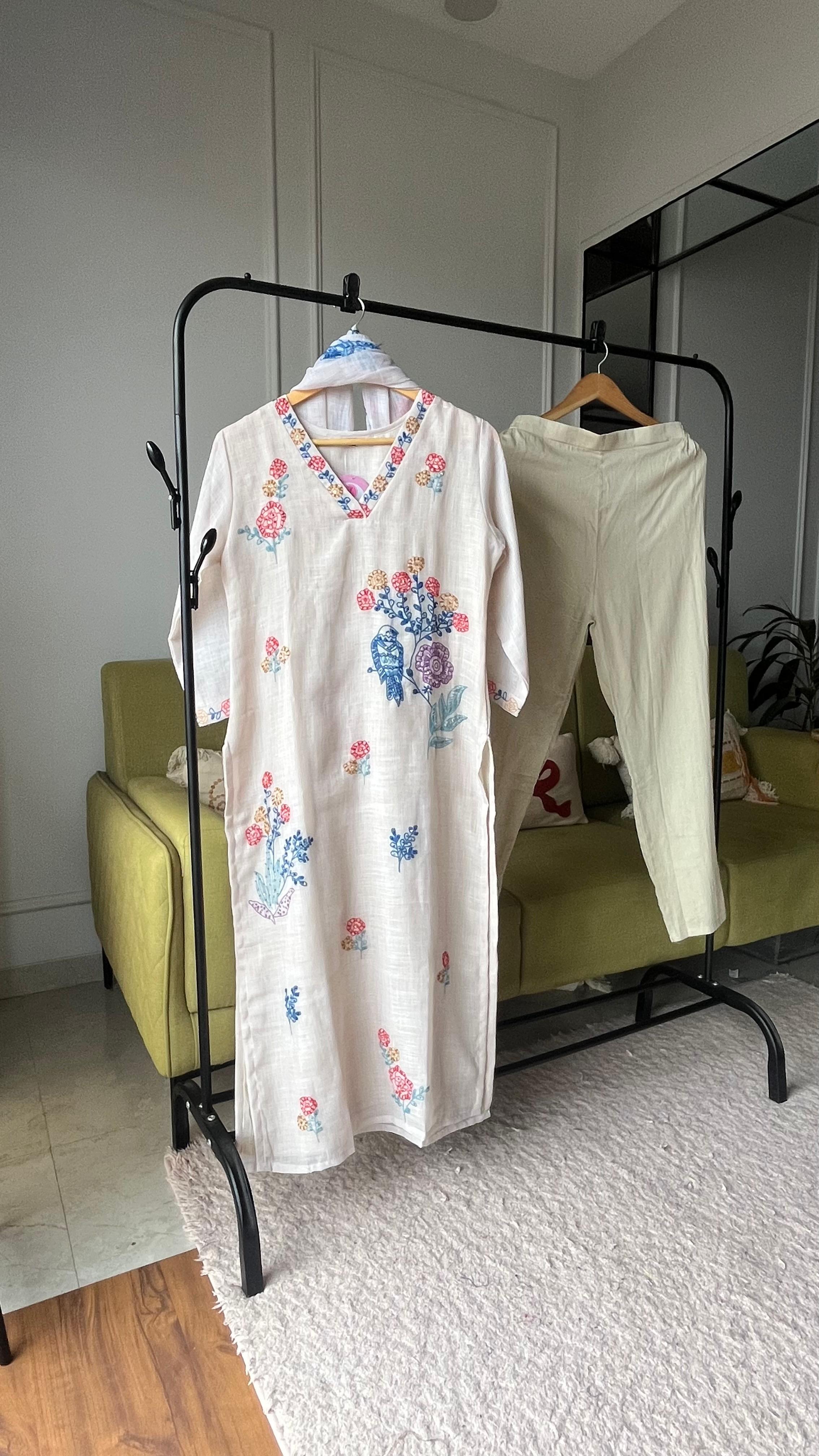 Sheenam Flower Embroided Dress