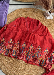 Shivalika Mul Chanderi Katha Work (Make to Order)