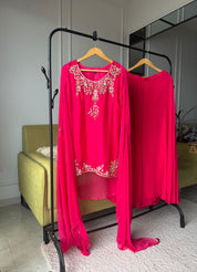 Saheli Handwork Dress With Plazzo