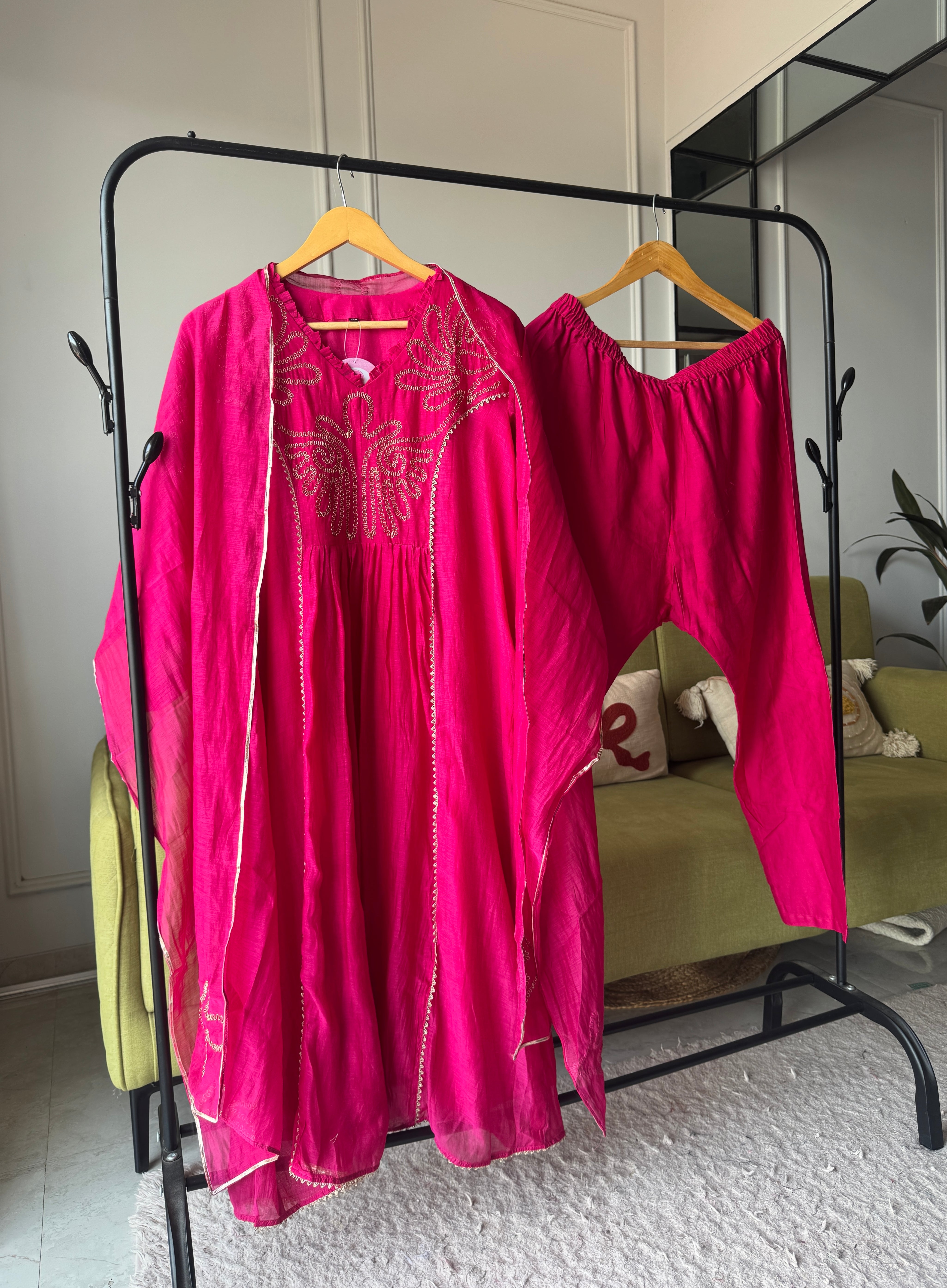 Sunita Mul Chanderi Dress