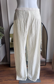 Hrida Katha Work Mul Chanderi Dress- White (Make to Order)